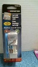 Monster Cat 6 90° Keystone Jack   (140248-00)  FS 