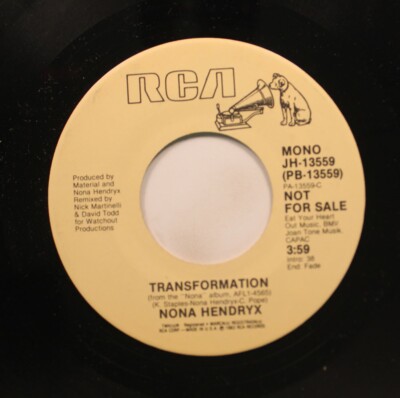 Soul 45 Nona Hendryx - Transformation / Transformation On Rca