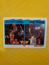 1991-92 NBA Hoops - League Leaders #306 Michael Jordan, Karl Malone
