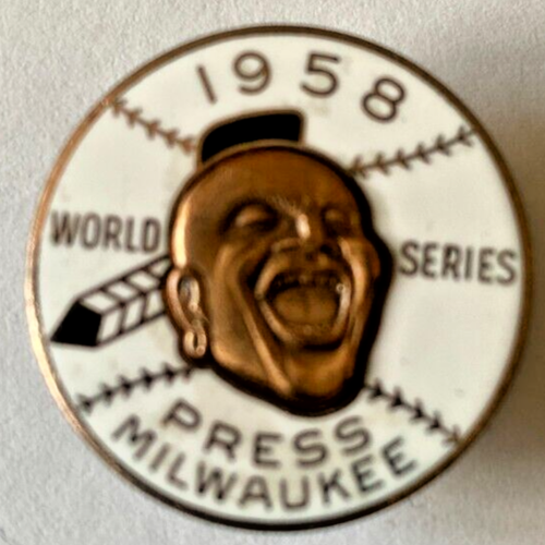 Rara spilla stampa Milwaukee Braves World Series 1958 vintage - Foto 2 di 5