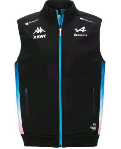 Official Alpine F1 Team 2024 Herren Weste Körperwärmer - Schwarz, Herren Größe L