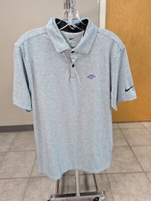 NWT MEN'S NIKE DRI-FIT POLO, SIZE: S, COLOR: LIGHT BLUE HEATHER M13 