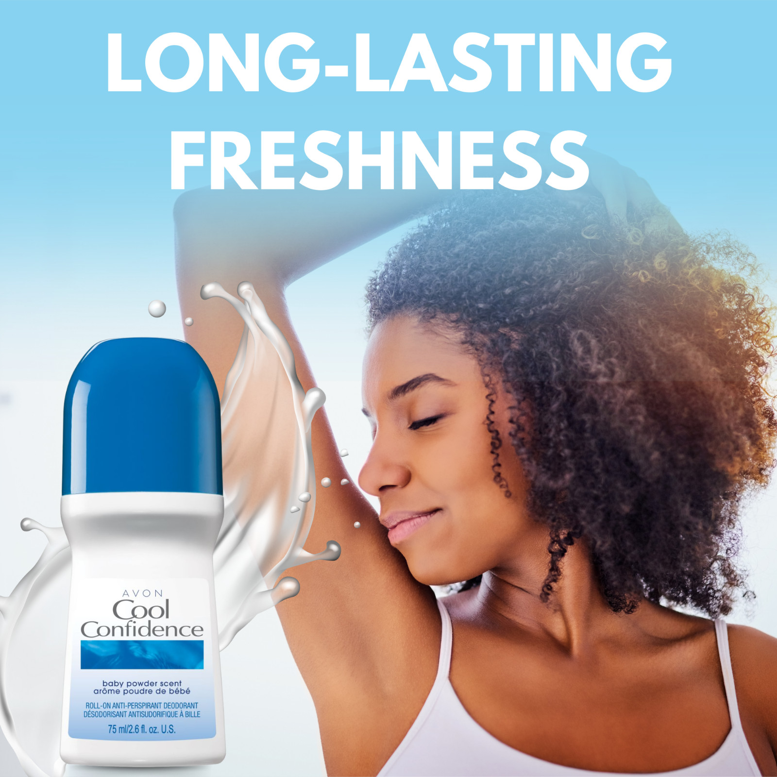 Avon Cool Confidence Roll-On Antiperspirant Deodorant, 2.6 fl oz (6-Pack)