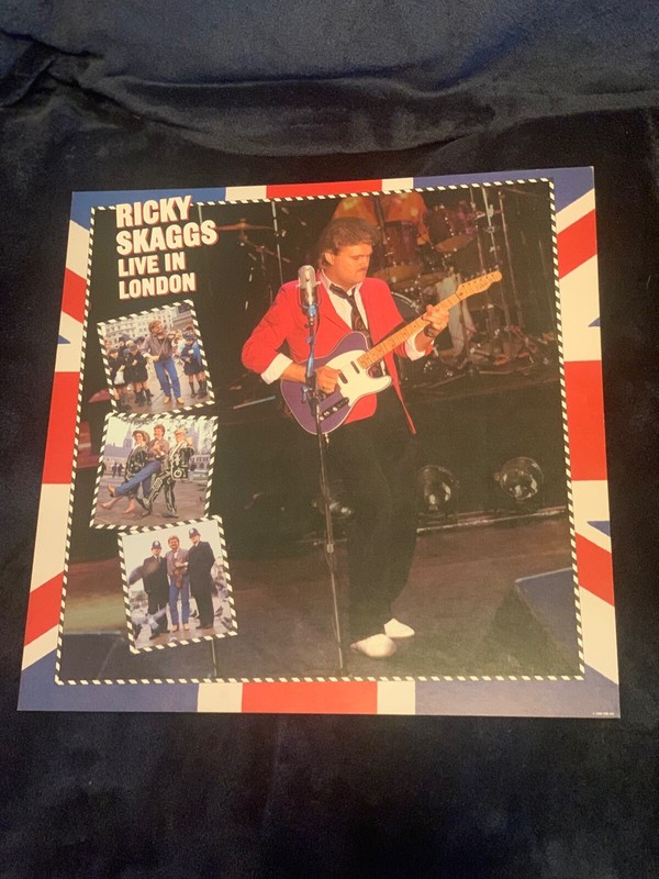 Ricky Skaggs 1985 Live In London  12x12 Promo 2-Sided Cover Flat Poster