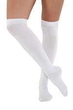 Over The Knee Thigh High Socks Cotton Long Stretchy Plain OTK Socks UK SIZE 4-6
