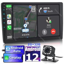 9 Android 12 For Apple Carplay Car Stereo Radio Gps Wifi Double 2din Camera