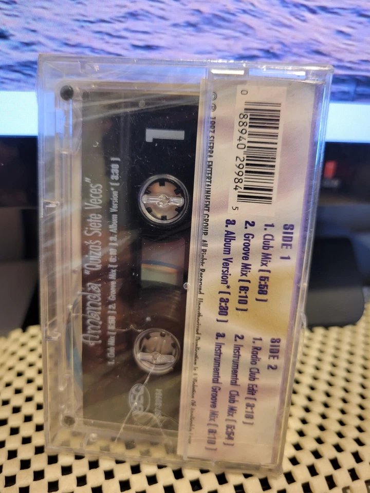 Amanda "Quiza's Siete Veces" (Cassette, 1997) Spanish Music Compilation NEW - Image 2 of 2