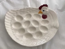 Treasure Craft-Deviled Egg Serving Dish USA-Pre-owned-Rare