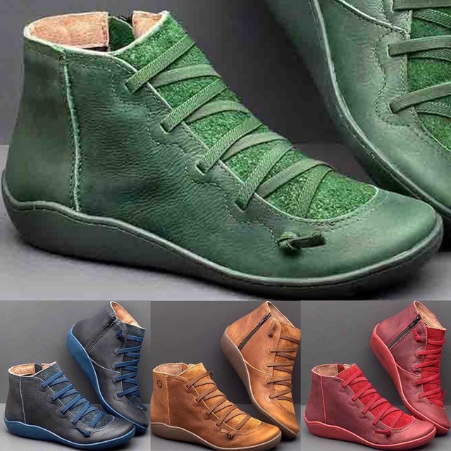 wide booties with arch support