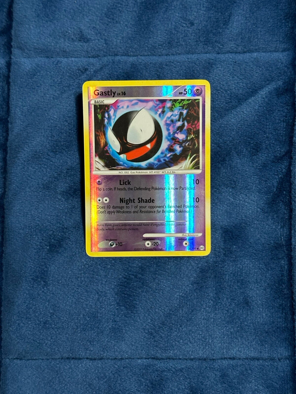 Gastly 36/99 Reverse Holo Uncommon Platinum Arceus Pokemon Card LP