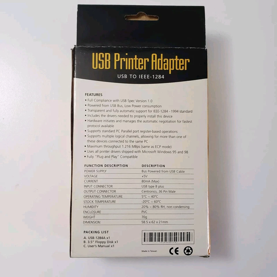 Convertitore parallelo USB PRO - Adattatore stampante USB da USB a iEEE-1284 - Nuovo - Immagine 3 di 4