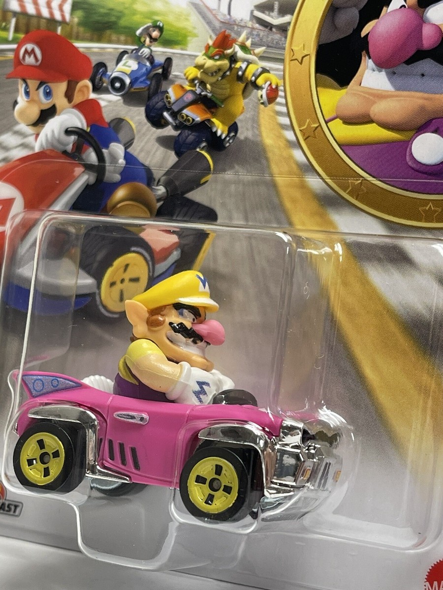 Hot Wheels Mario Kart Wario – 1:64 Modellauto, Offizielles Nintendo-Lizenzprodukt