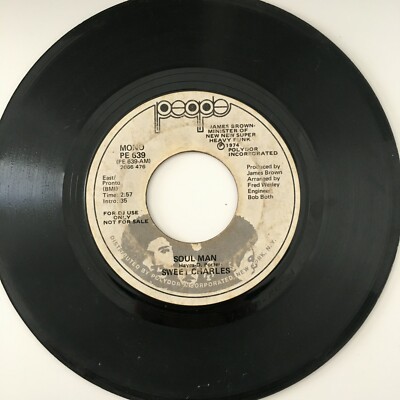 SWEET CHARLES SOUL MAN Hayes D Porter PROMO prod James Brown 1974 45