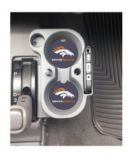 DENVER BRONCOS CUSTOM RUBBER CAR COASTERS SET (2) NFL