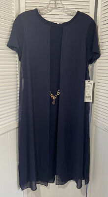 joseph ribkoff midnight blue dress Joseph Ribkoff Midnight Blue Embellished Yoke Evening Dress 251713   AfterRetail