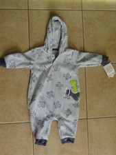 Just One You by Carter's Infants Pajamas Hoodie One Piece Dinosaur Plane Size 6M