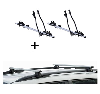 2x Fahrradträger SAGITTAR+Relingträger CRV135 für für Honda Civic Shuttle ab 88