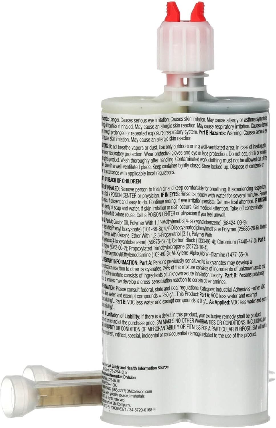 3M (04240, 4240) Semi-Rigid Plastic Repair Urethane - 200mL + 2 Nozzles ...