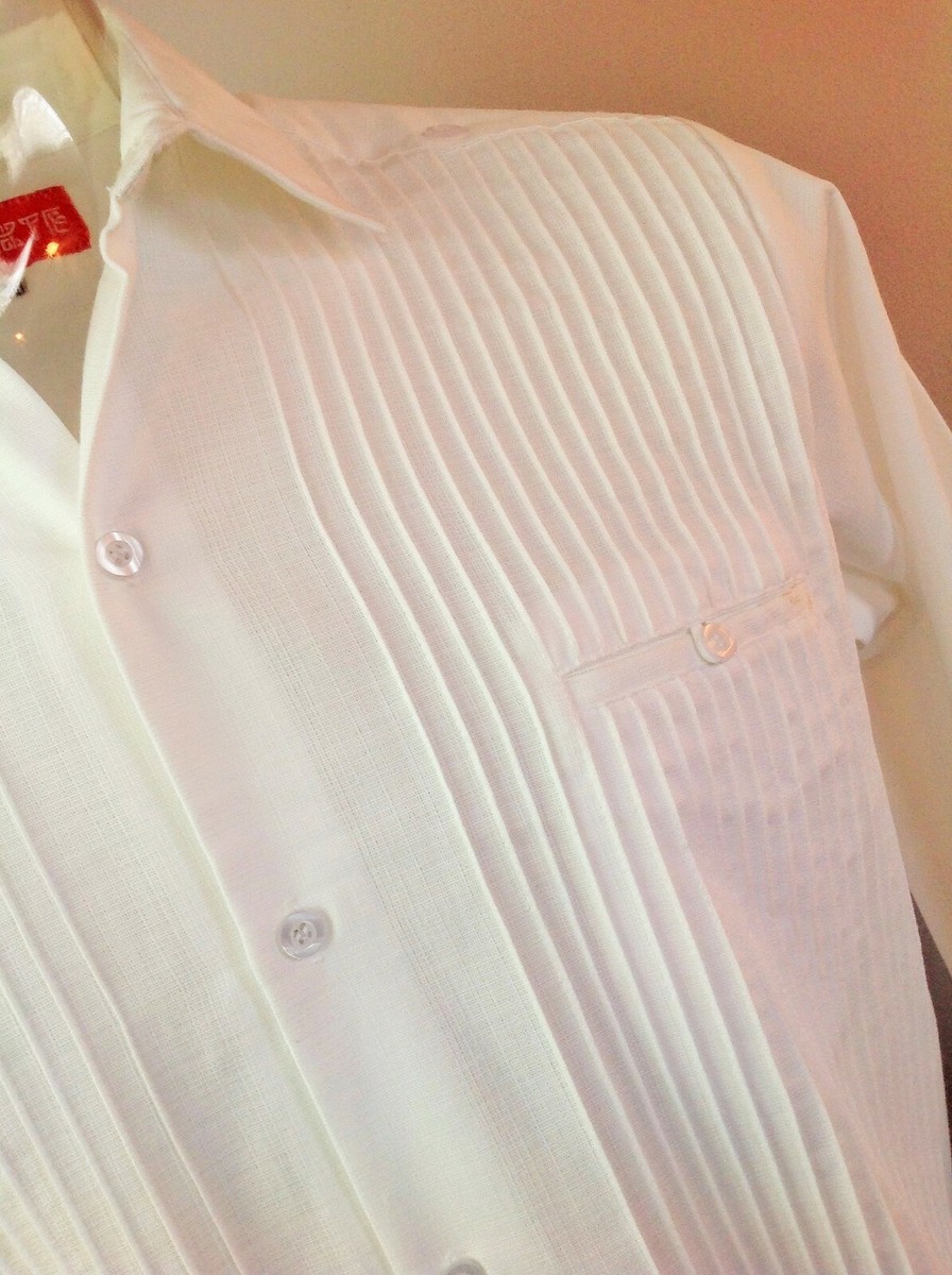 Chemise homme manches longues col montant coupe cintrée KJEHOME - Bleu Chemise homme manches longues col montant coupe cintrée KJEHOME - Bleu