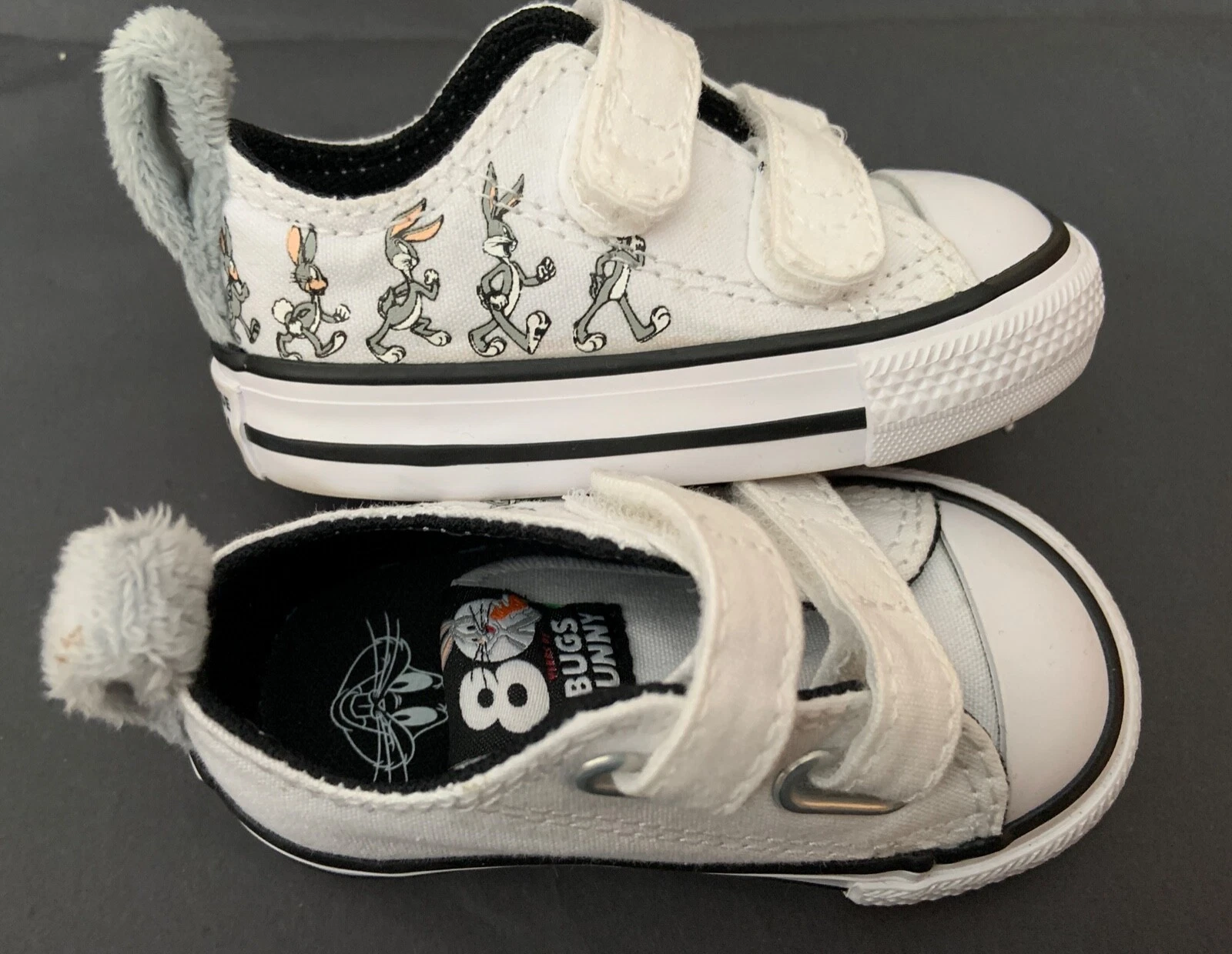 CONVERSE All Star Low Tops BUGS BUNNY bambino bambino UK 3 11 cm 80° anniversario
