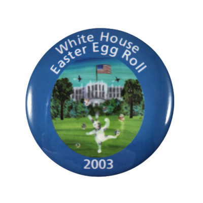 Vintage White House Easter Egg Roll 2003 Pin Button 2 Inches Metal