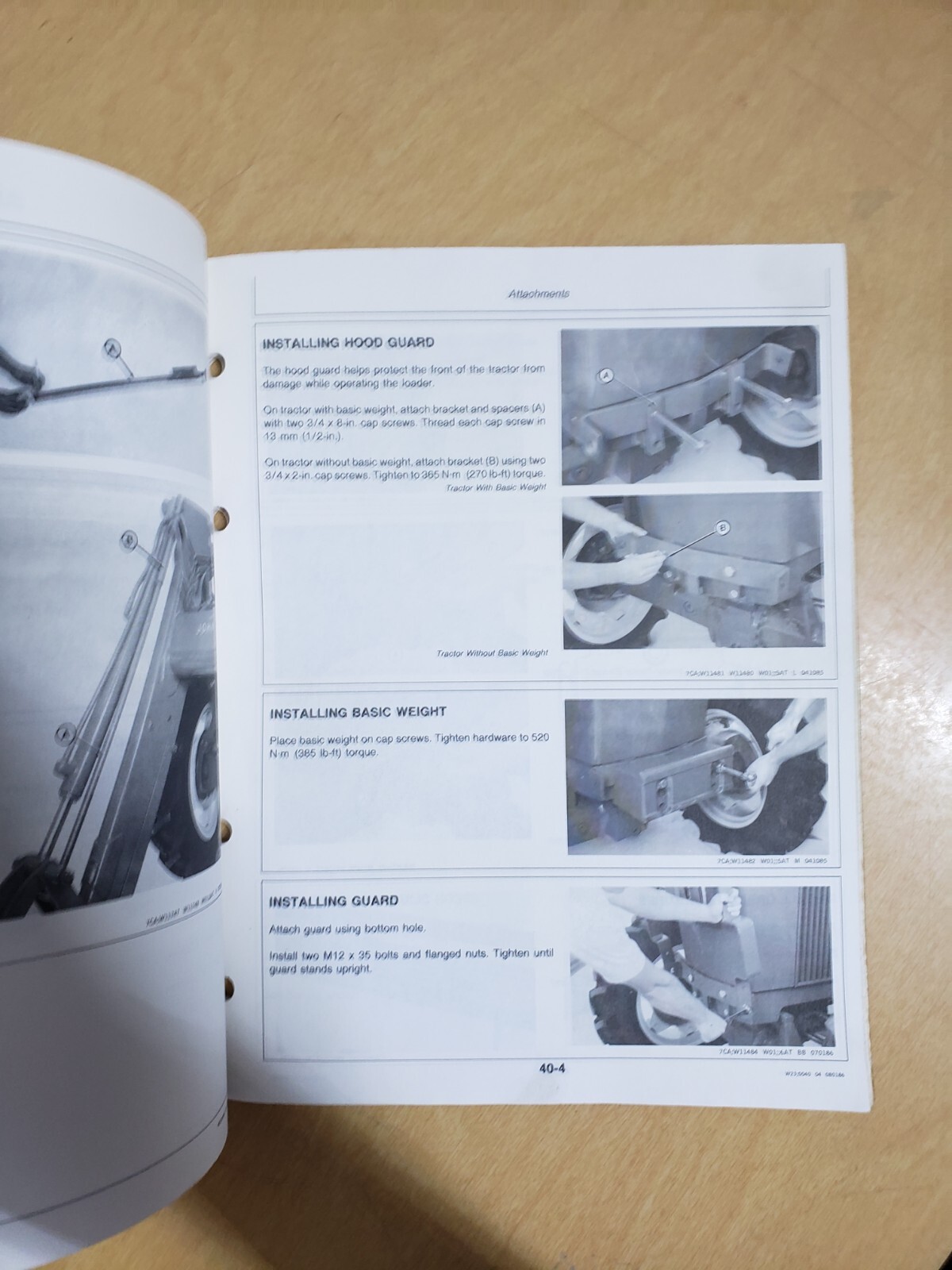 John Deere 245 Farm Loader Operators Manaul OMW37930