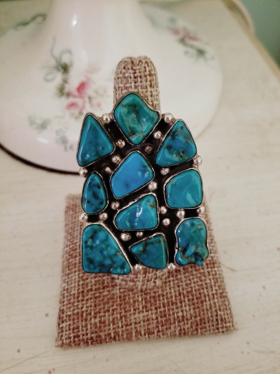 RONNIE WILLIE Turquoise Sterling Silver Ring | eBay