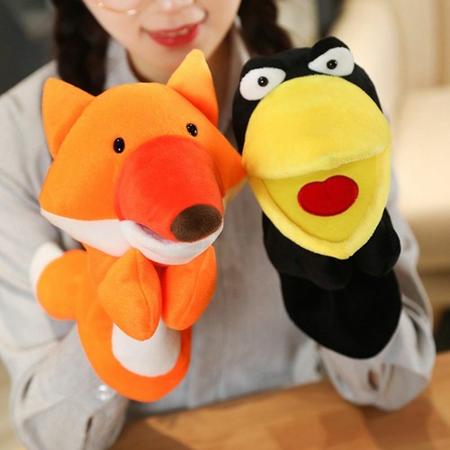Plush Hand Puppet Soft Animals Puppet Bird Hand Puppet For Kids Adult