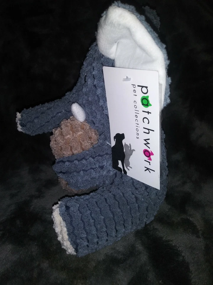 *NEW* Patchwork Pet 8' Shea The Elephant 🐘 Crinkly/Squeaky 2n1 Toy For Dogs - Image 3 of 4