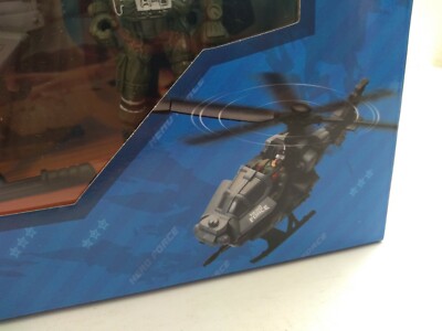 Hero Force Stealth Helicopter & Action Figure Includes Weapons 1