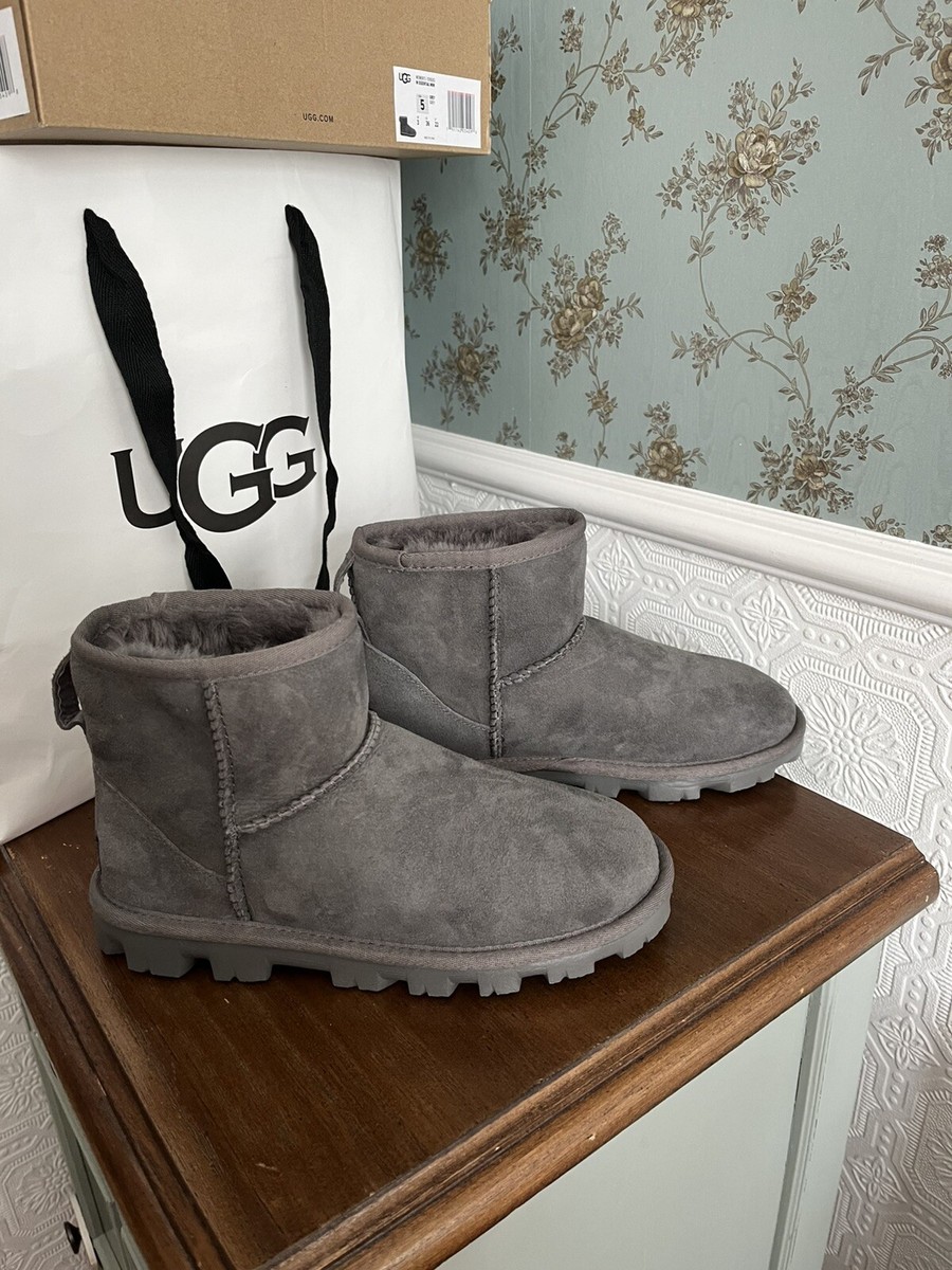 NEW UGG Boots Grey Size UK US EU 36 women's Essential Mini