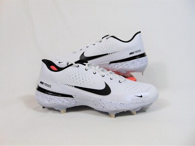 Nike Alpha Huarache Elite 3 Low White Black Baseball Cleats  display picture 1