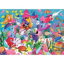 Peter Pauper Press Jumbo Floor Puzzle - Mermaid Adventure (48 Pieces) (36 inches