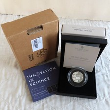 UK 2021 100 YEARS OF INSULIN 50 PENCE SILVER PROOF - complete