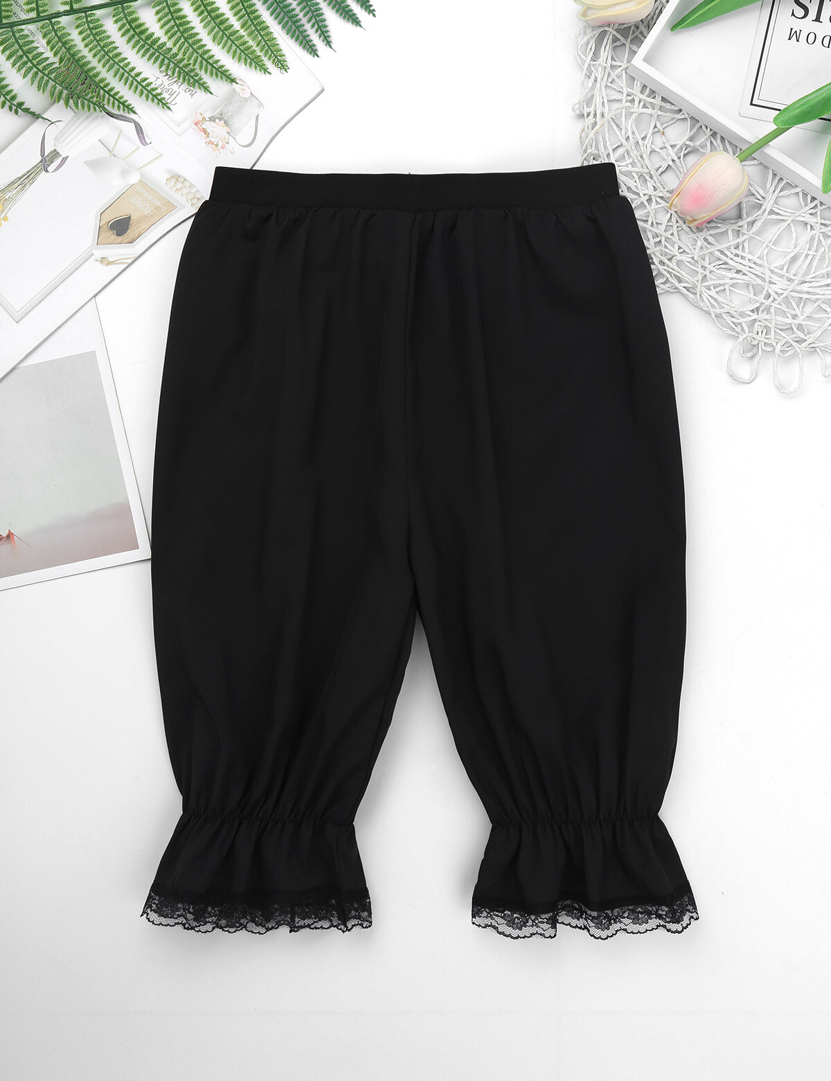 Mädchen Pumphose Viktorianisch - Rüschen Bloomers Für Karneval & Kostümparty