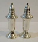 Reed & Barton Sterling Silver 4-1/2" Tall Salt & Pepper Shakers #46 AS IS