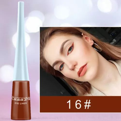Matita eyeliner colorata 24 ore liquido alto pigmento lunga durata eye liner penna gel - Foto 95 di 110