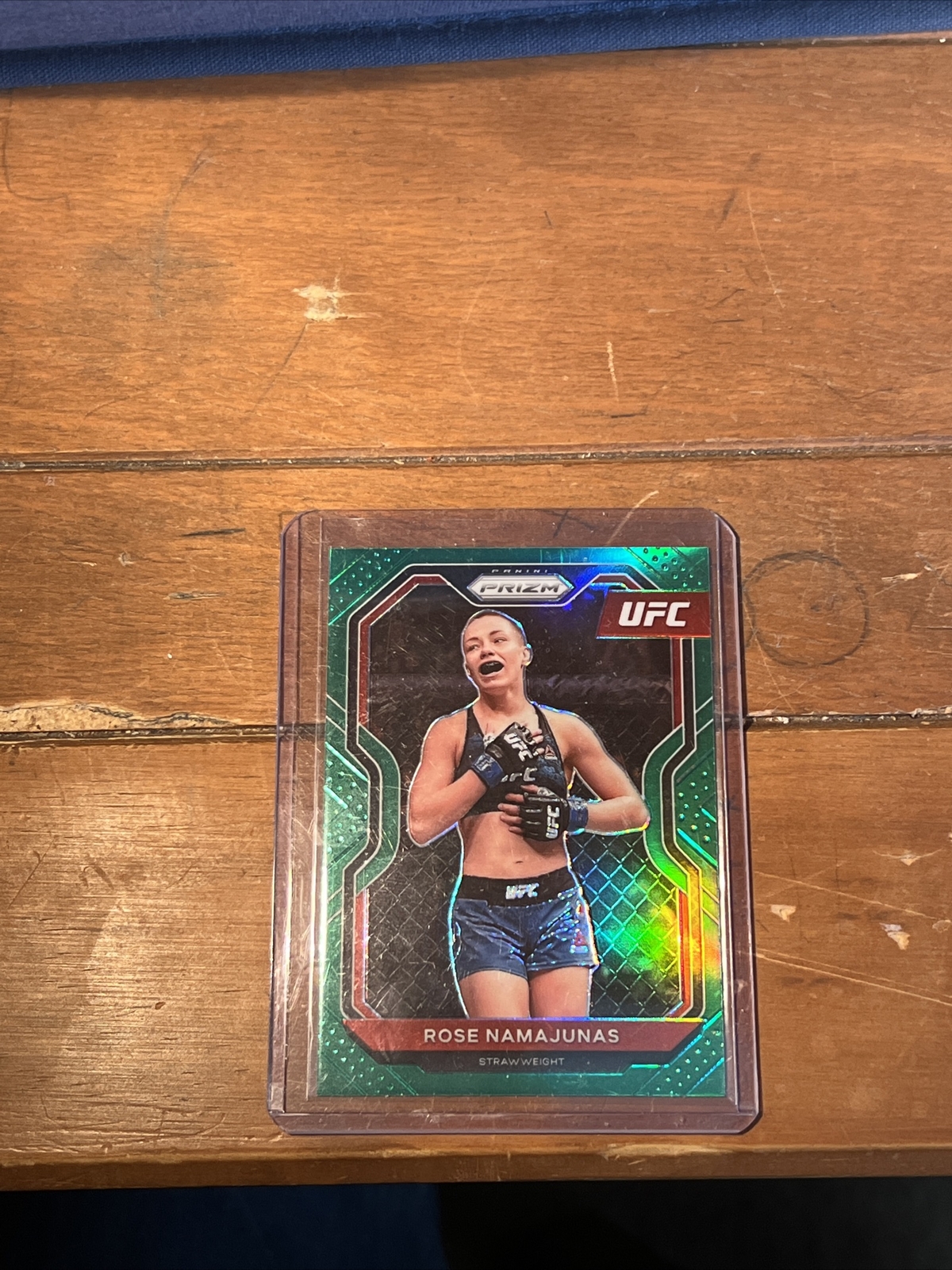 2021 Panini Prizm UFC Rose Namajunas Green Prizm Parallel Debut Edition #31