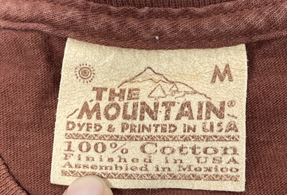 Camiseta Tie Dye Guitarra Acústica The Mountain Juvenil Talla M Marrón Foto 3 de 4