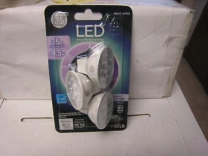 3 PACK GE Energy Smart LED MR16 Bulbs 35W Rep. 4.5W Dimmable  12V Warm White 35%