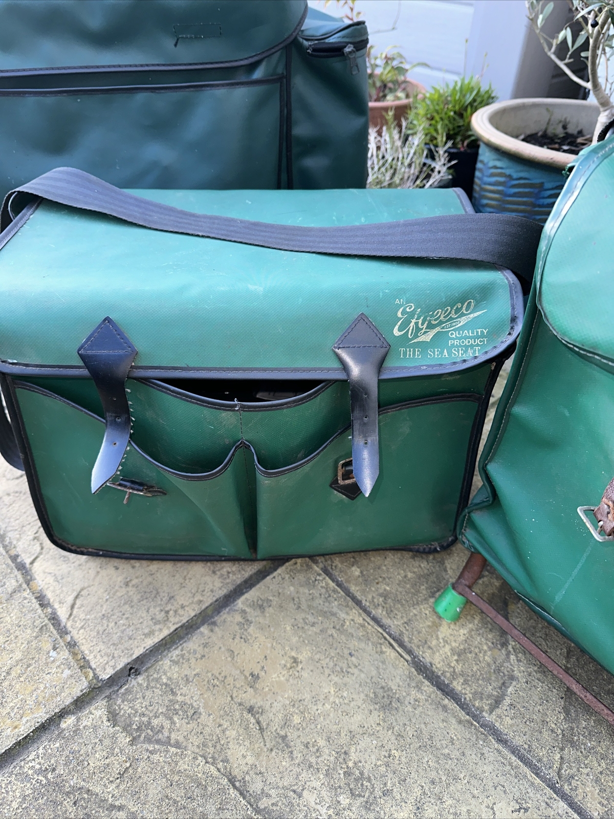 Collection Of Efgeeco Old Skool Vintage Seat Boxes/carryalls For