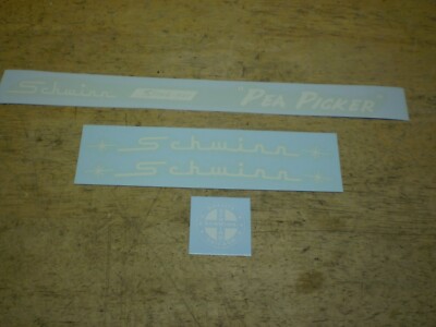 Schwinn Approved Stingray Pea Picker Coaster Brake Bicycle Decal Set