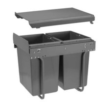 Kitchen Pull Out Recycle Waste Bin for 400 mm Unit With Soft Close System
