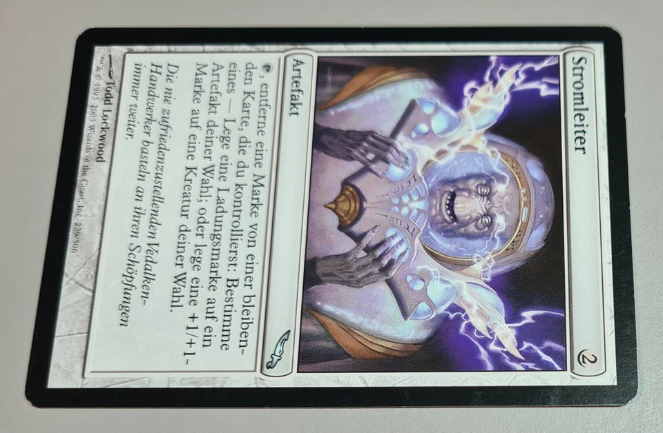 Stromleiter # 229/306 (Power Conduit) Uncom. MTG MIRRODIN 2003 DE N.Mint-Mint - Bild 2 von 3