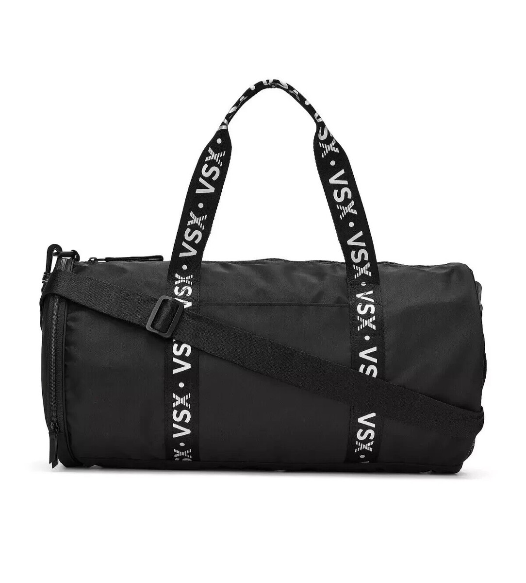 Victoria's Secret VSX BLACK Travel Duffle Packable Gym Bag Medium