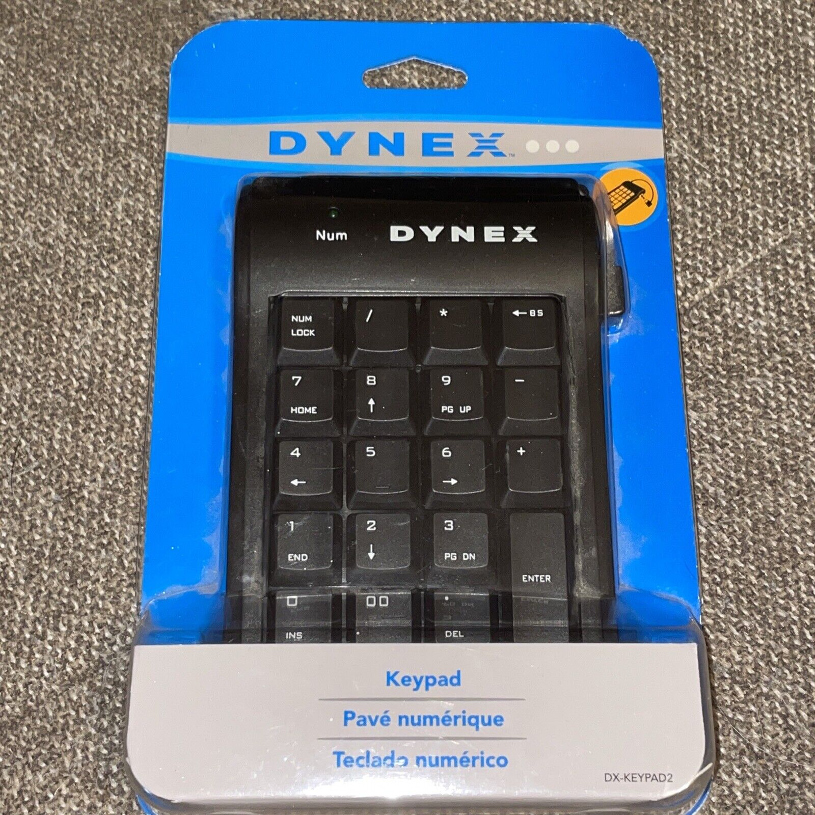 New Dynex Wired Compact Keyboard USB Numeric Keypad Model: DX-KEYPAD2