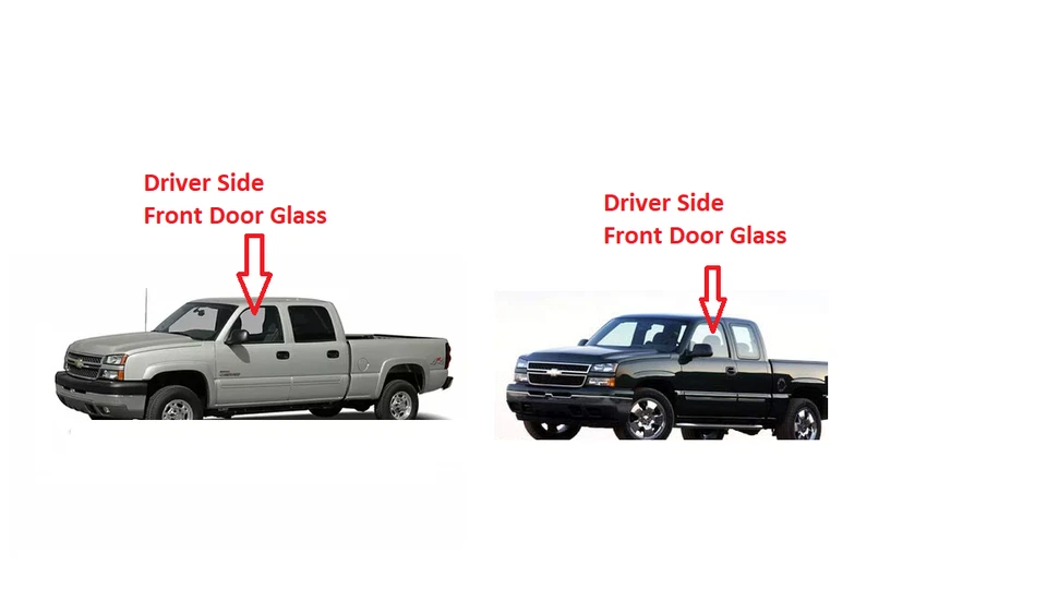 Fits:99-06 Chevrolet Silverado/Tahoe/Suburban Driver Side Left Front Door Glass - Image 2 of 4