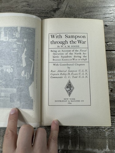 1899 Antique Spanish American War Book "With Sampson Through the War" Illustra. - Picture 5 of 7