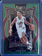 JAYLON TYSON (RC) #77 GREEN STARS PRIZM 2024-25 Panini Select MINT OR BETTER