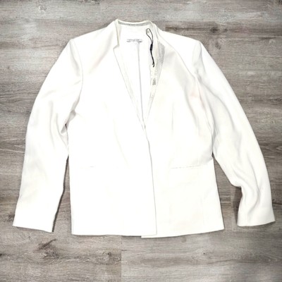 T Tahari | Jolie white blazer jacker